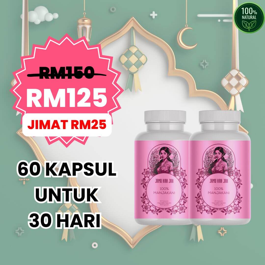 Pakej Cuba RM125 2 botol Jamu Kak Jah