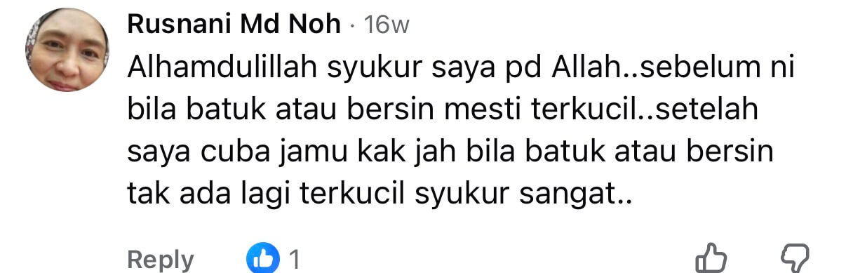 Testimoni Jamu Kak Jah