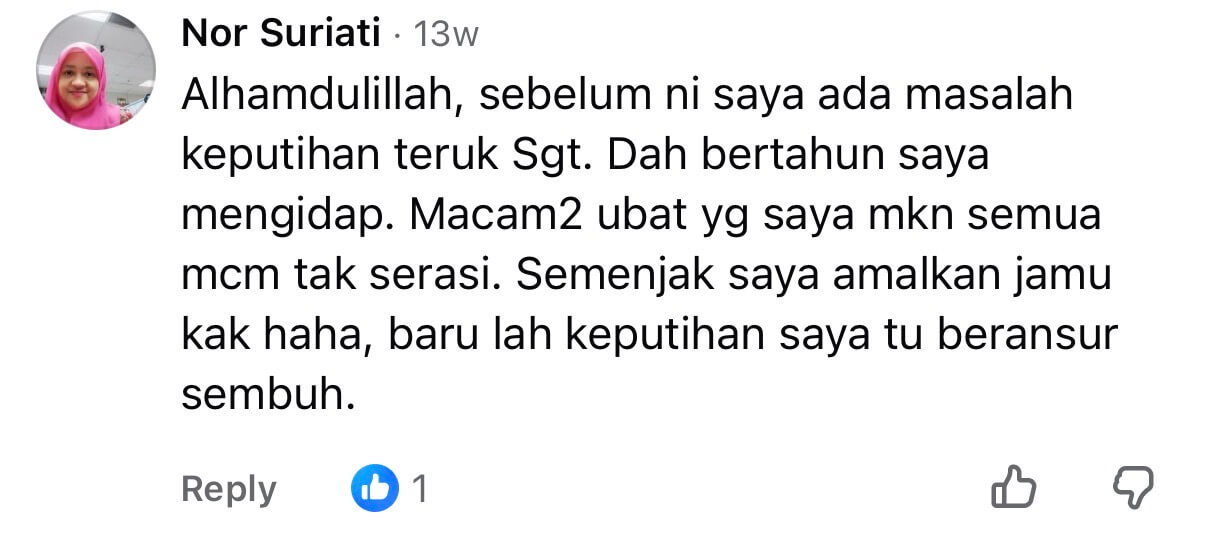 Testimoni Jamu Kak Jah