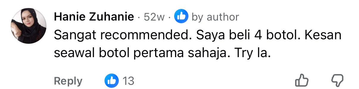 Testimoni sebenar pelanggan Jamu Kak Jah 2
